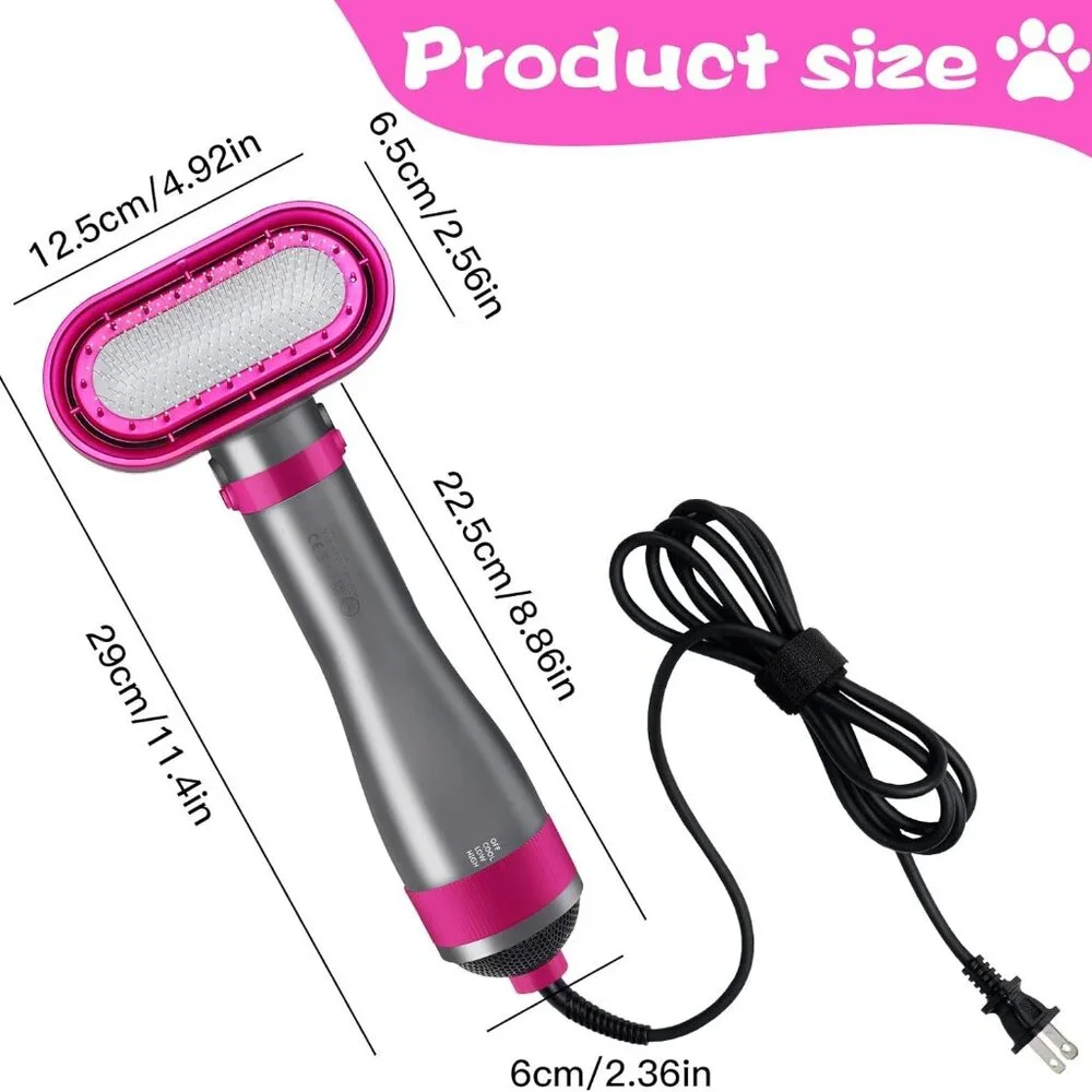 Dog Hair Dryer with Comb Attachment